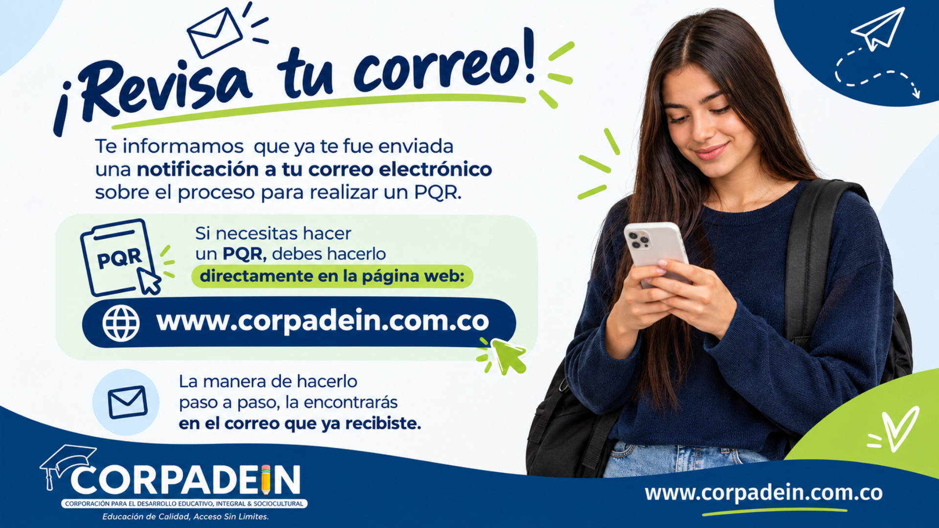 ¡Estudiantes, revisen su correo electrónico!